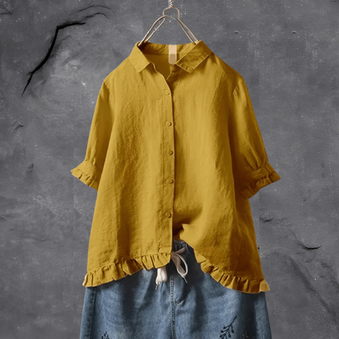 Tops | Women’s Casual Short-Sleeve Loose Button-Up Shirt