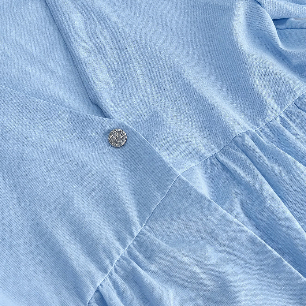 Sets | Women’s Casual Linen Button-Top and Wide-Leg Pants Two-Piece Set