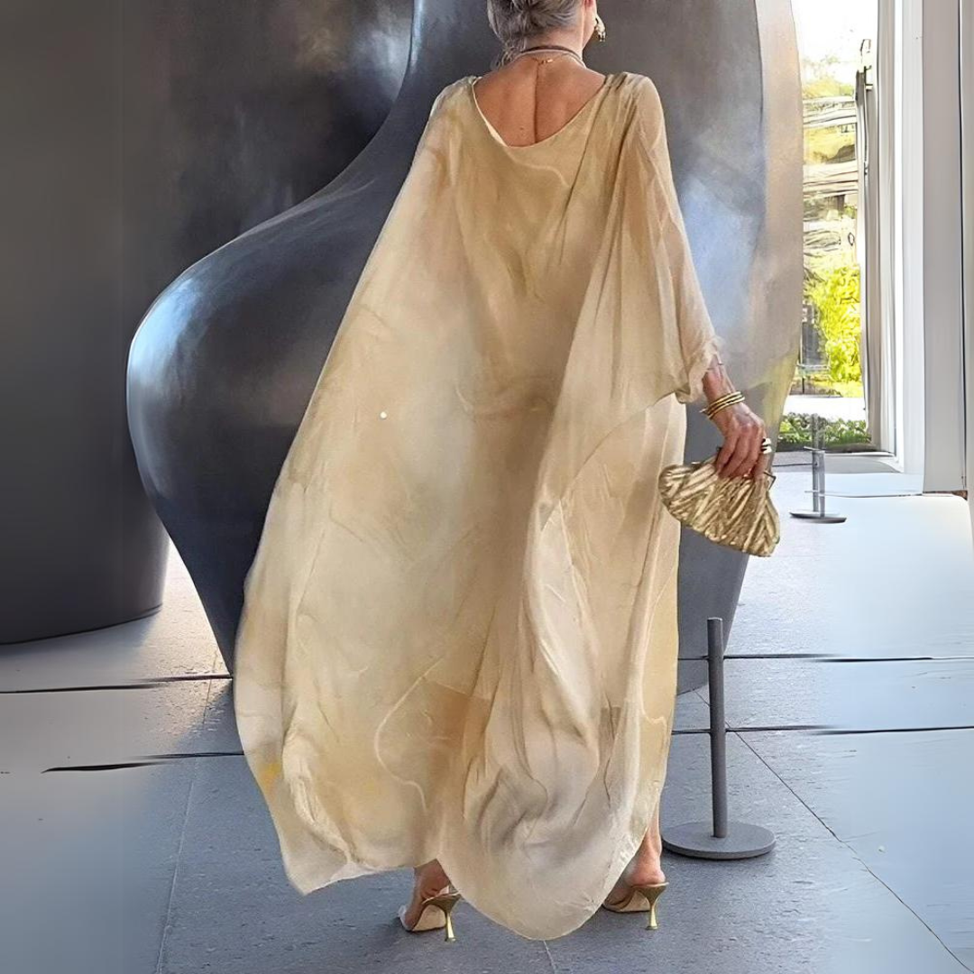 Dress | Elegant Silk Chiffon Midi for Women