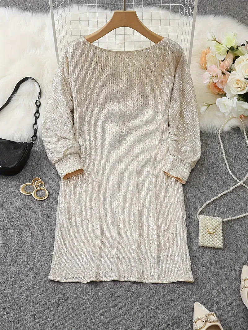 Dress | Sequin Off-Shoulder Bodycon Mini Dress