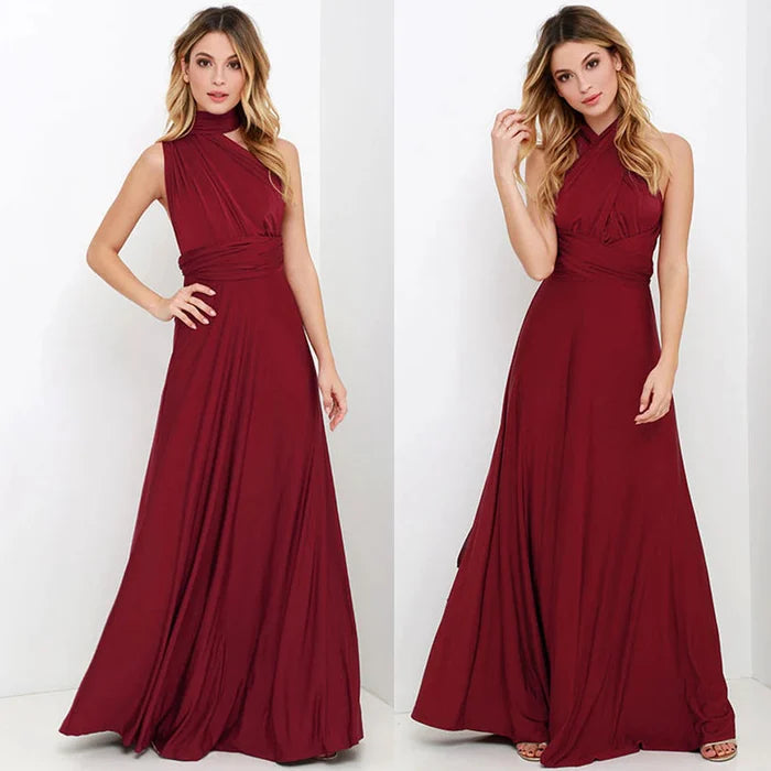 Dresses | Women’s Halter Neck Backless Flowy Maxi Dress