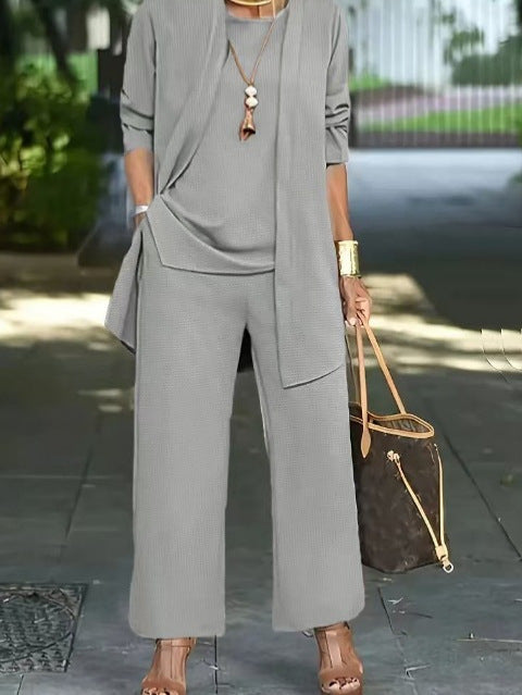 Sets | Women’s Two-Piece Casual Tunic and Wide-Leg Pants Set