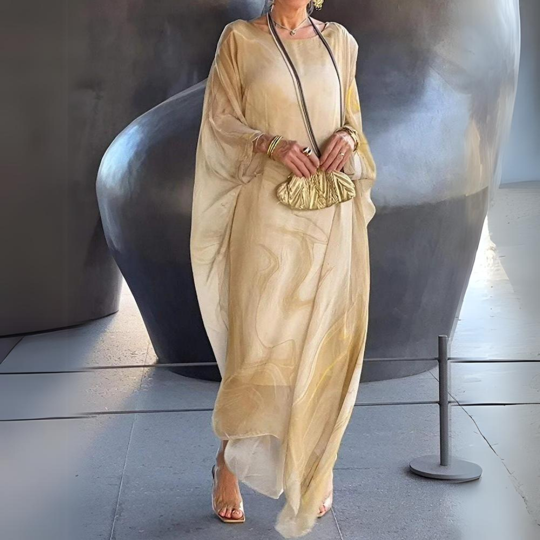 Dress | Elegant Silk Chiffon Midi for Women