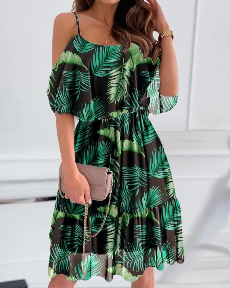 Dresses | Women’s Off-Shoulder Floral Print Mini Dress