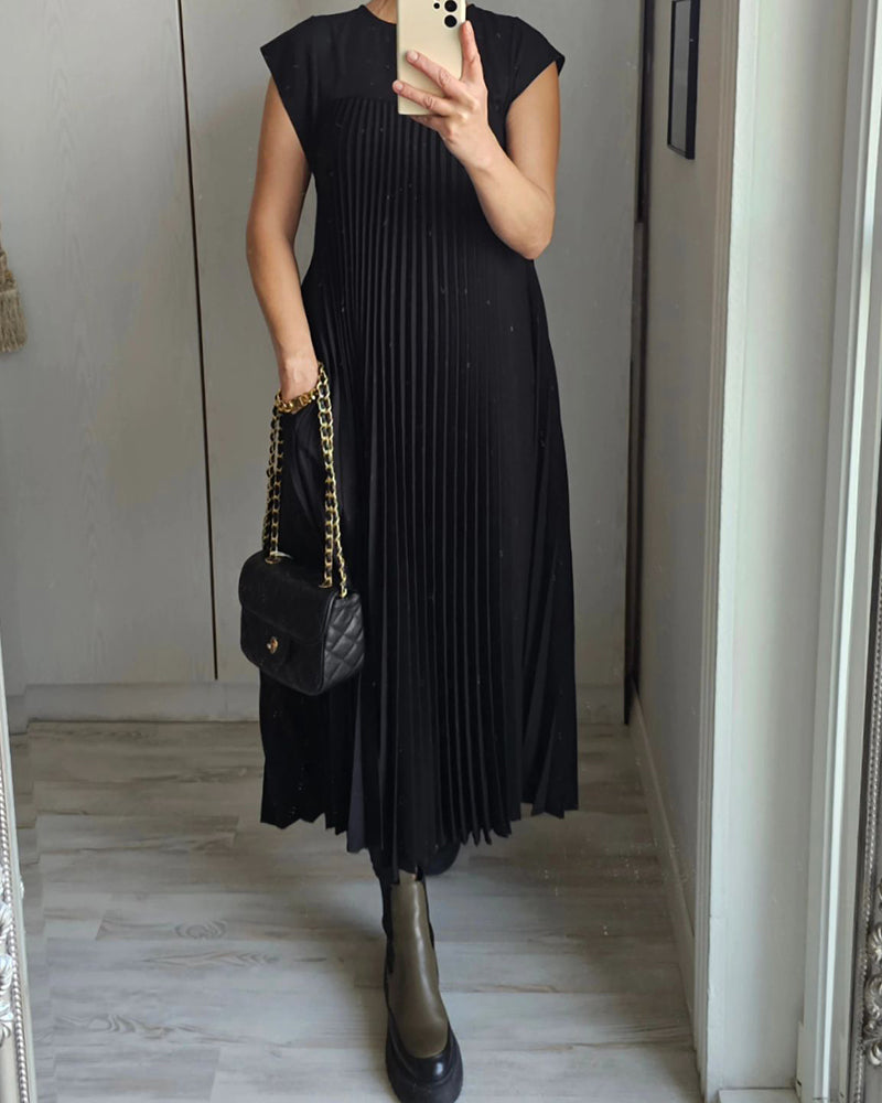 Dresses | Women’s Sleeveless Pleated Maxi Dress