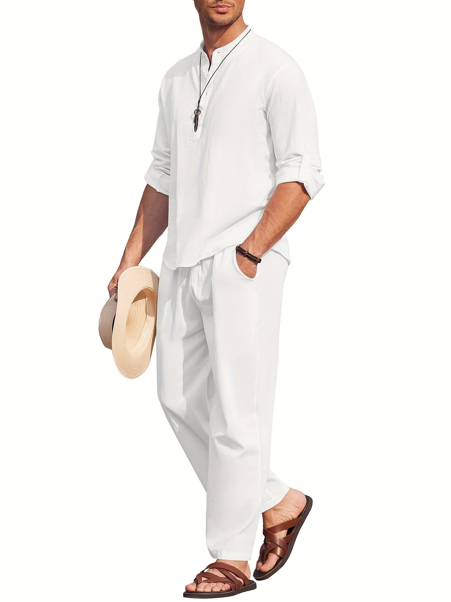 Sets | Men’s Casual Summer Two-Piece Shirt and Pants Set