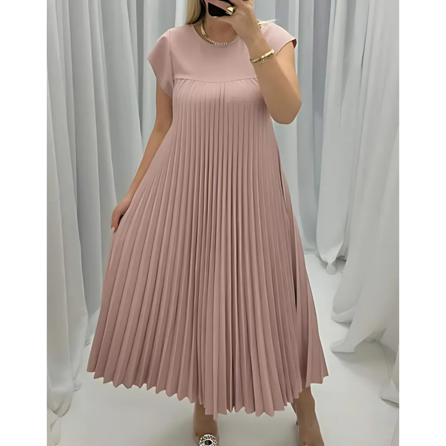 Dresses | Women’s Sleeveless Pleated Maxi Dress