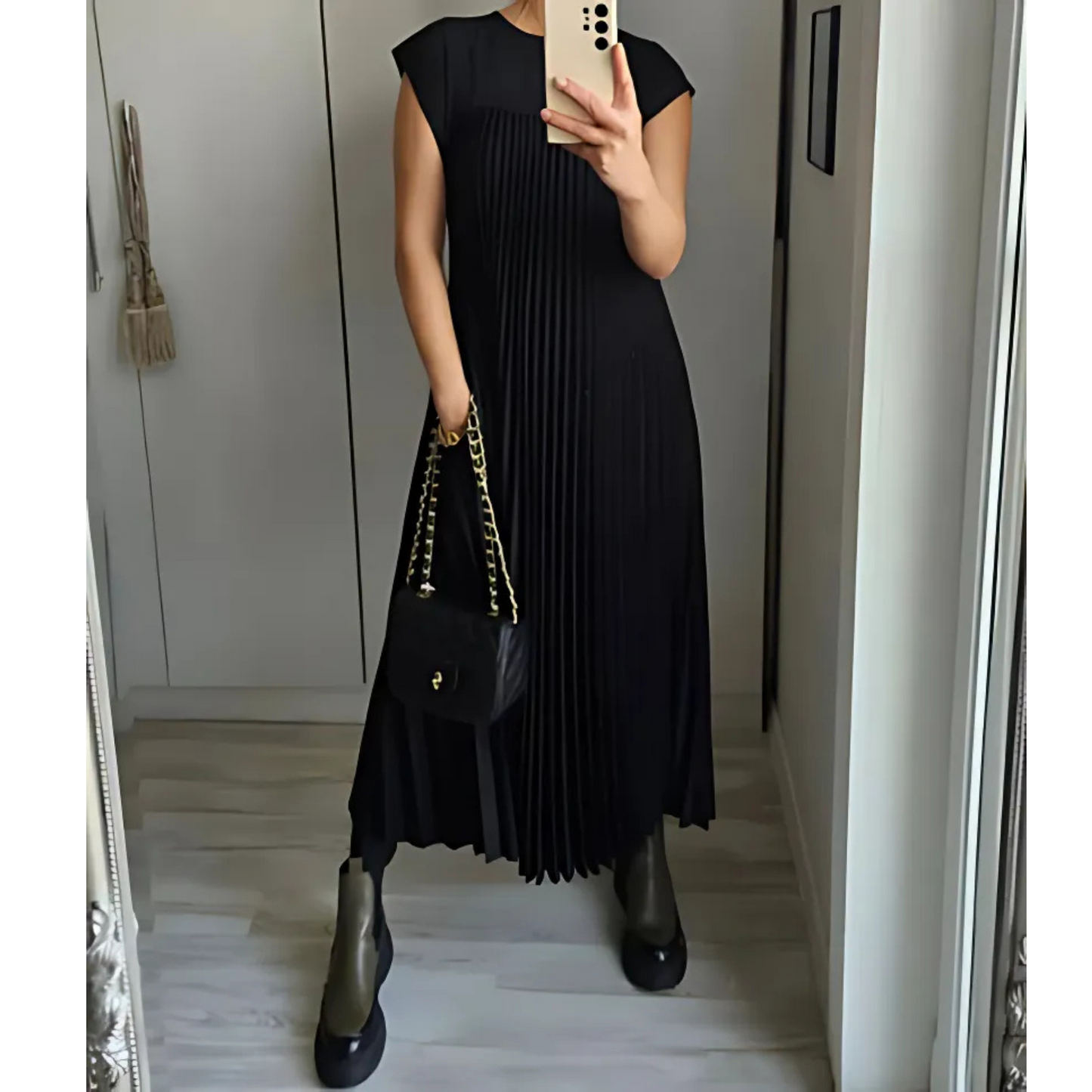 Dresses | Women’s Sleeveless Pleated Maxi Dress