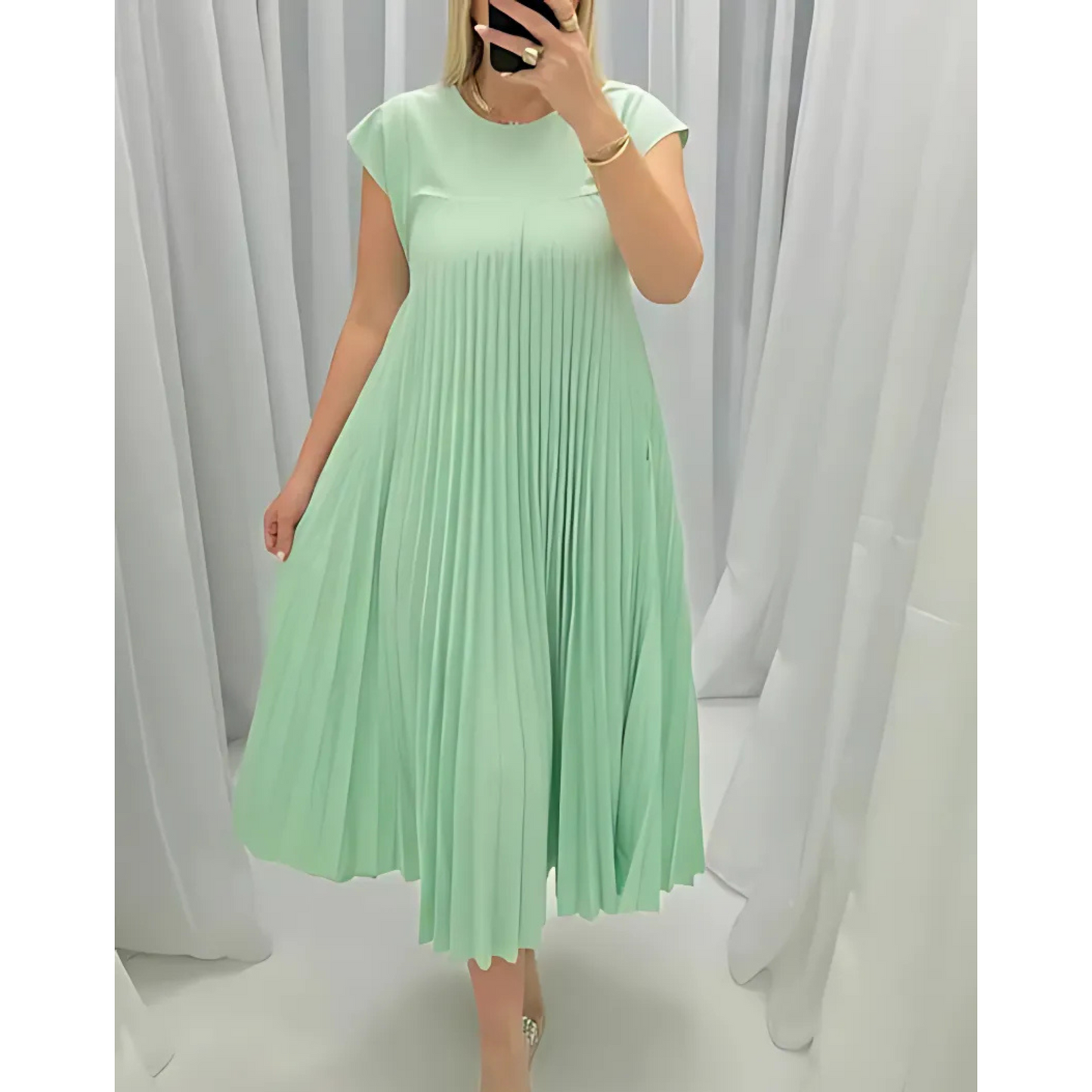 Dresses | Women’s Sleeveless Pleated Maxi Dress