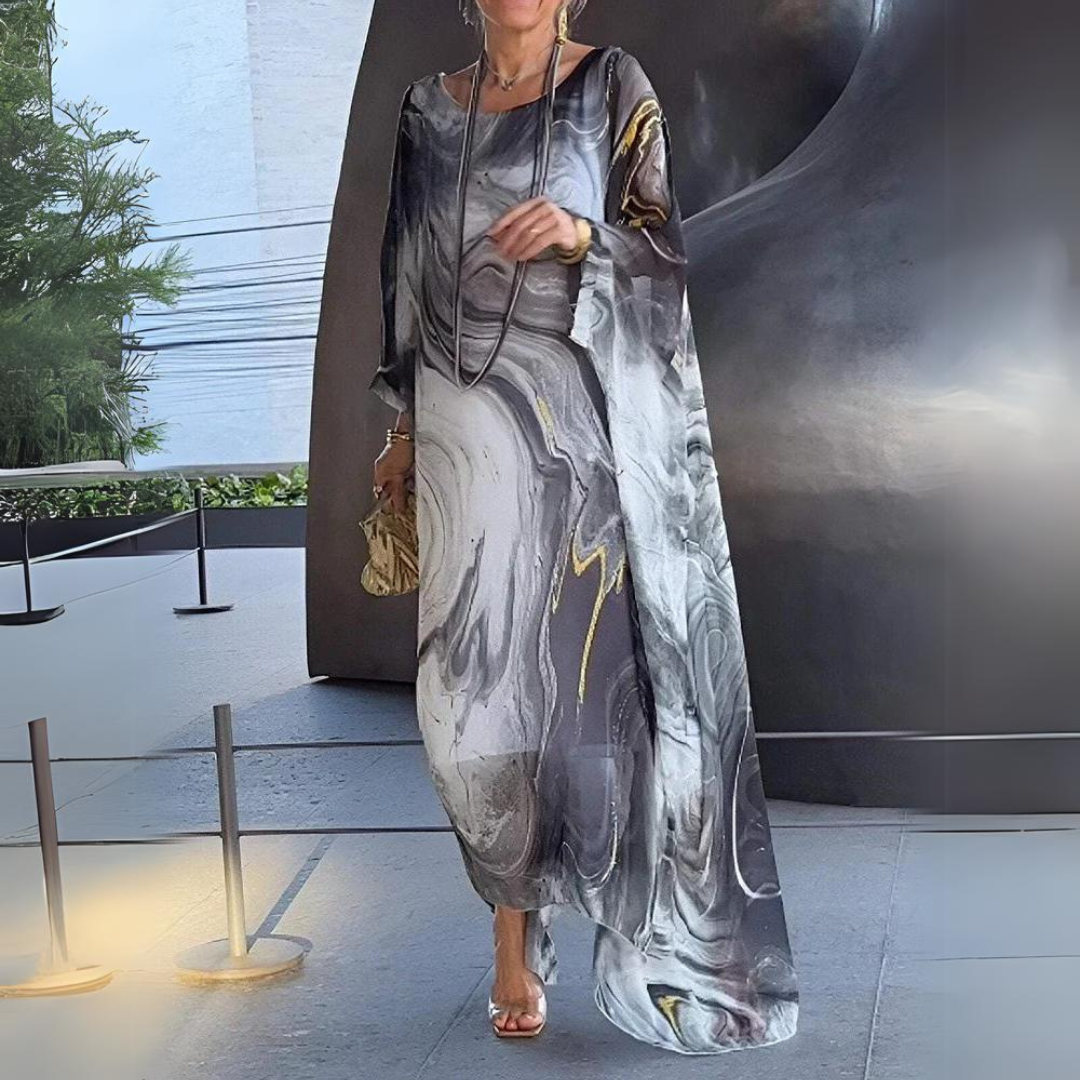Dress | Elegant Silk Chiffon Midi for Women