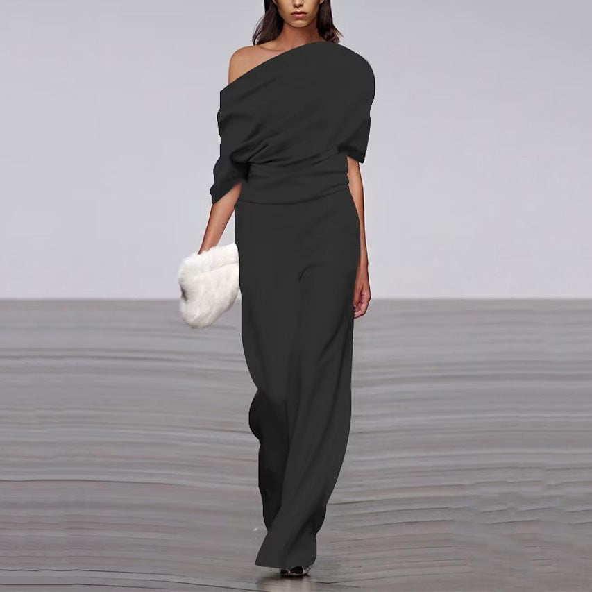 Jumpsuit | Casual Off-Shoulder Relaxed Fit