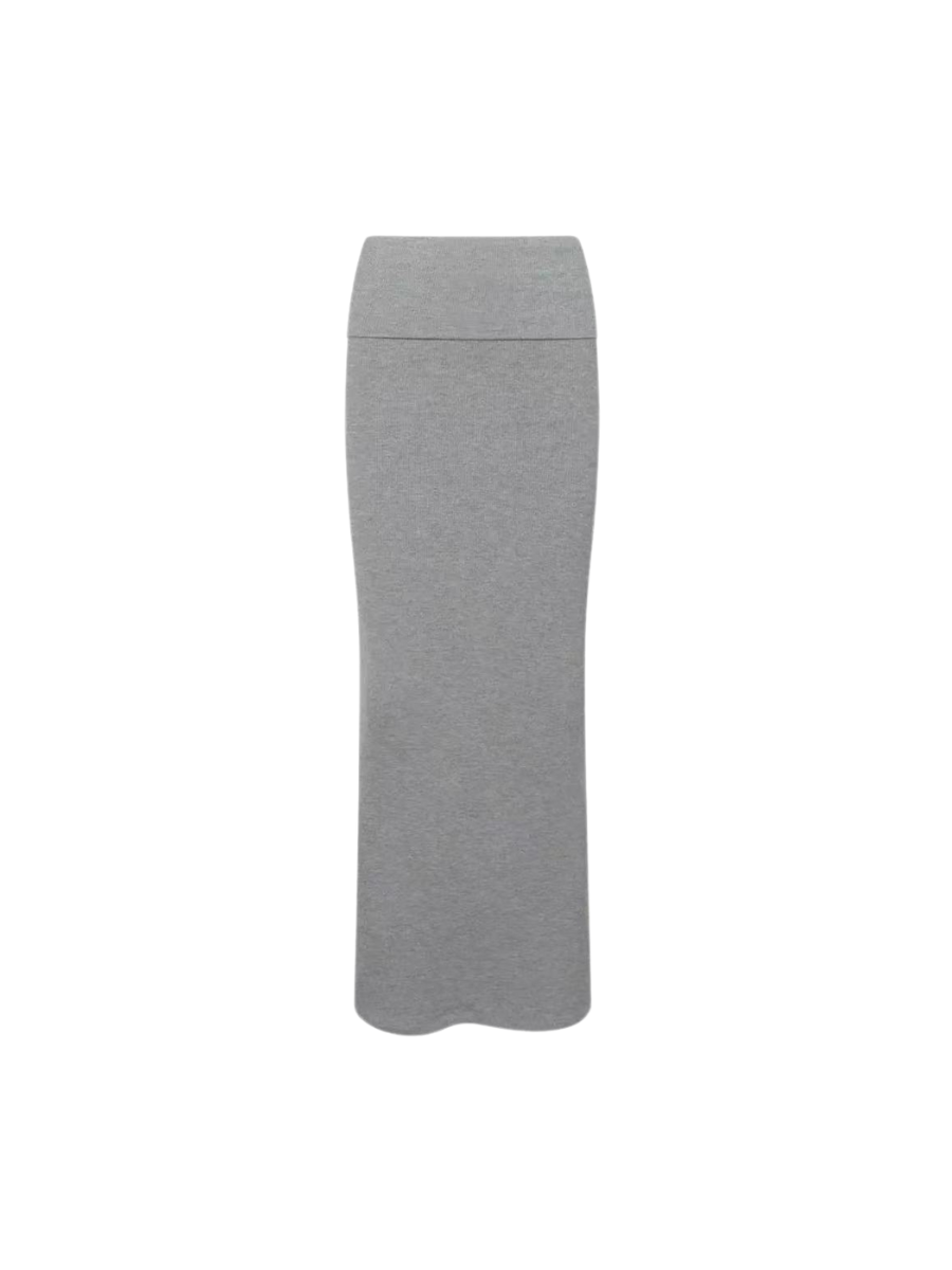 Sets | Women’s Ribbed Knit Crop Top and Maxi Skirt Two-Piece Set