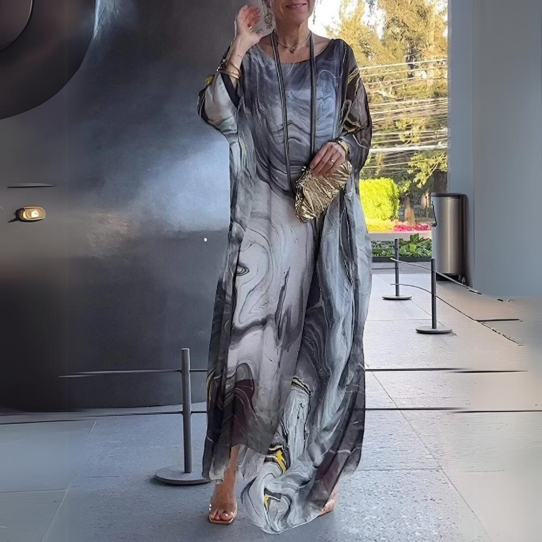 Dress | Elegant Silk Chiffon Midi for Women