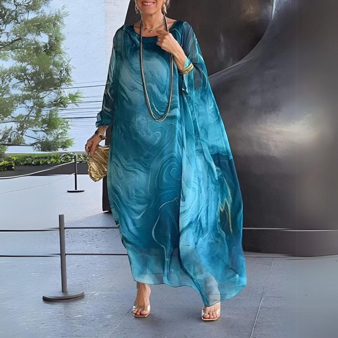 Dress | Elegant Silk Chiffon Midi for Women