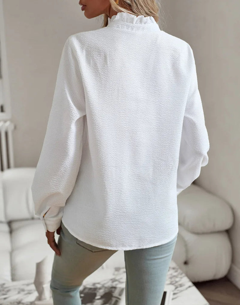 Shirt | Elegant Chiffon Button-Up Shirt for Women