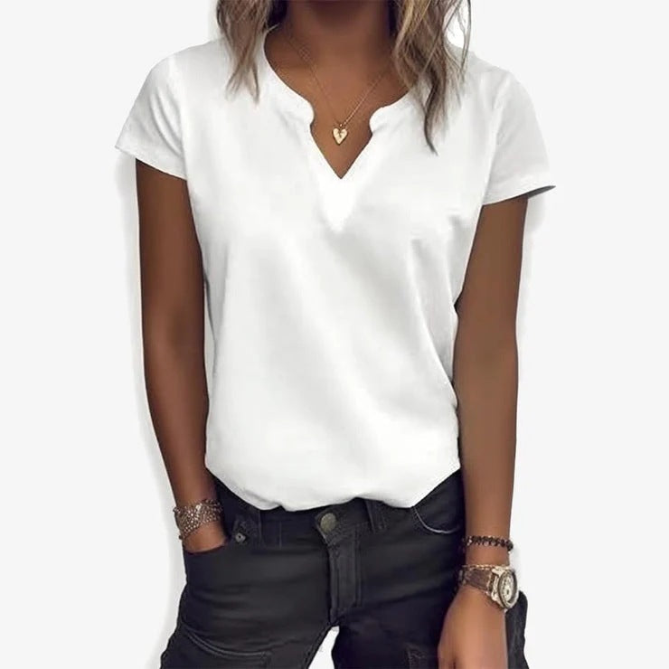 Tops | Women’s Casual Sleeveless V-Neck Blouses in Solid