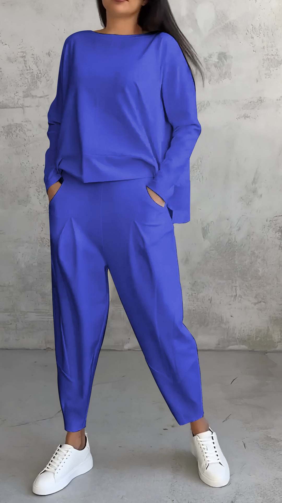 Sets | Women’s Casual Off-Shoulder Sweatshirt and Jogger Pants Lounge Set