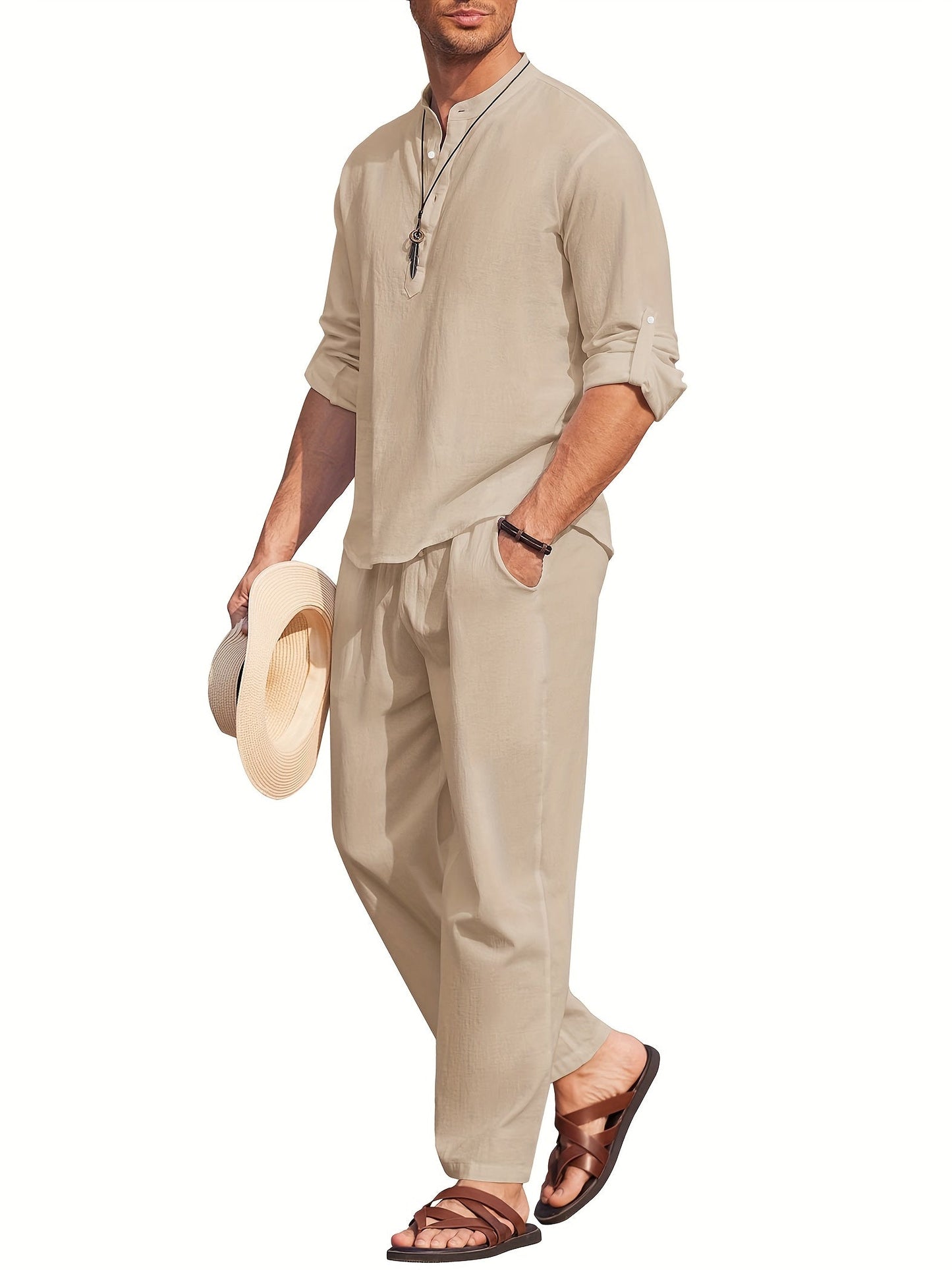 Sets | Men’s Casual Summer Two-Piece Shirt and Pants Set