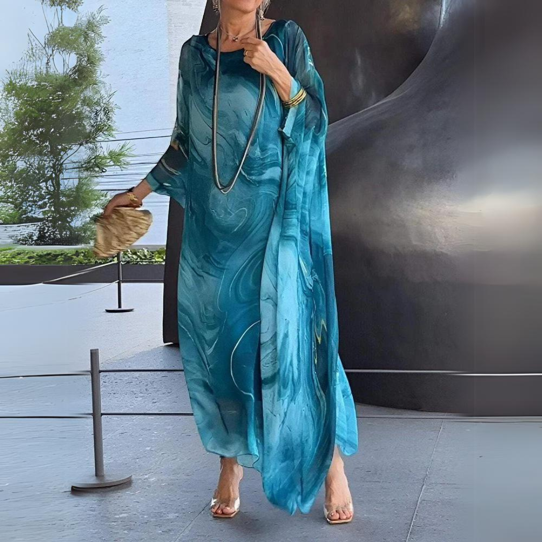 Dress | Elegant Silk Chiffon Midi for Women