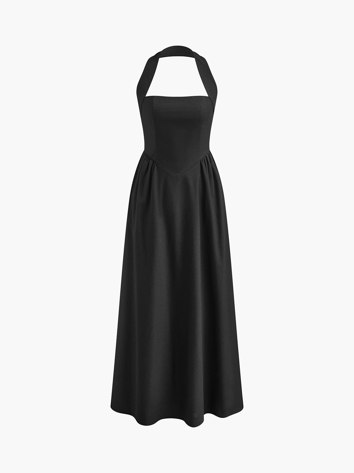 Dresses | Women’s Halter Neck Open-Back A-Line Maxi Dress
