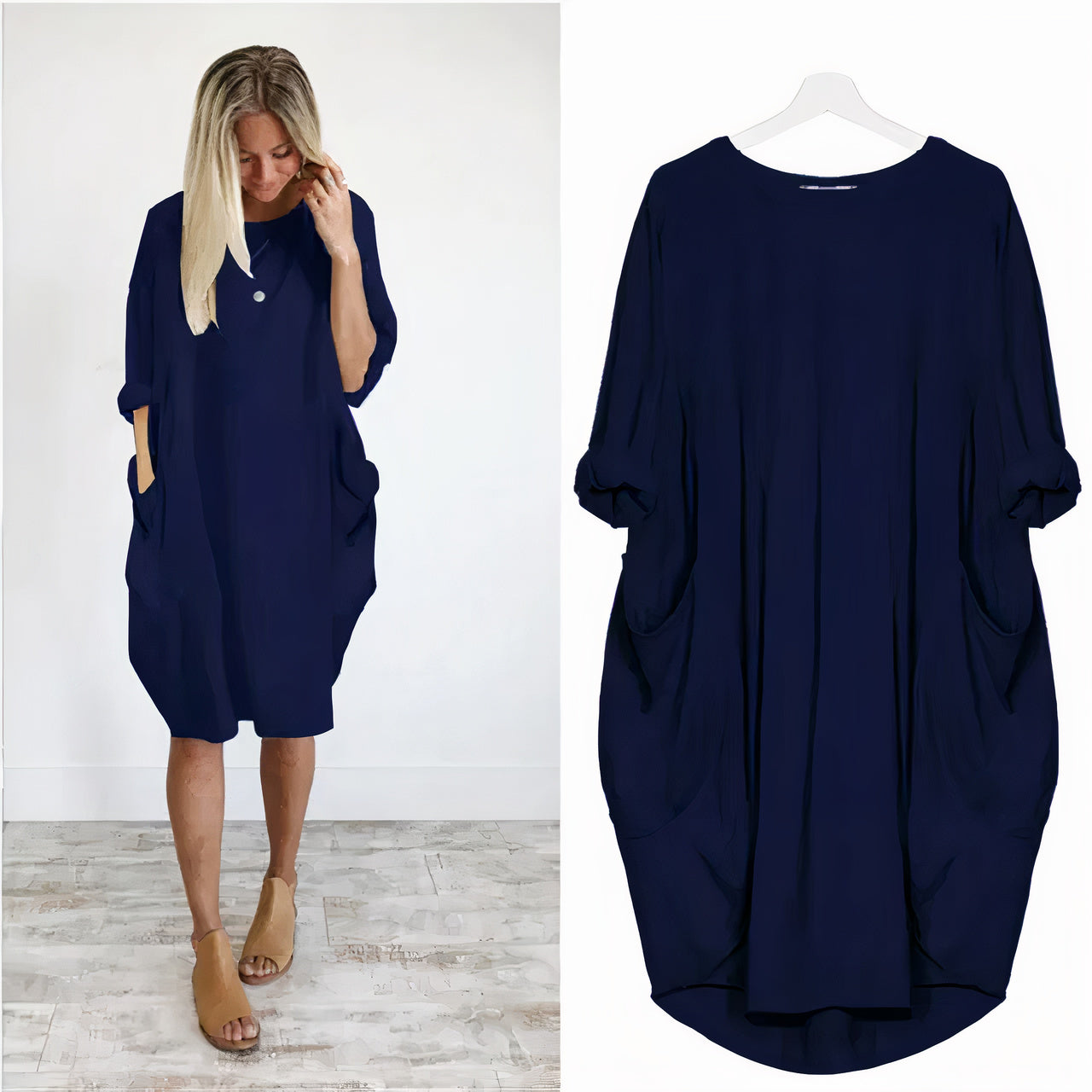 Dresses | Women’s Oversized Casual T-Shirt Dress with Pockets