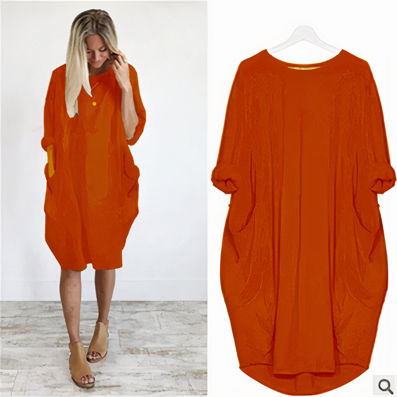 Dresses | Women’s Oversized Casual T-Shirt Dress with Pockets