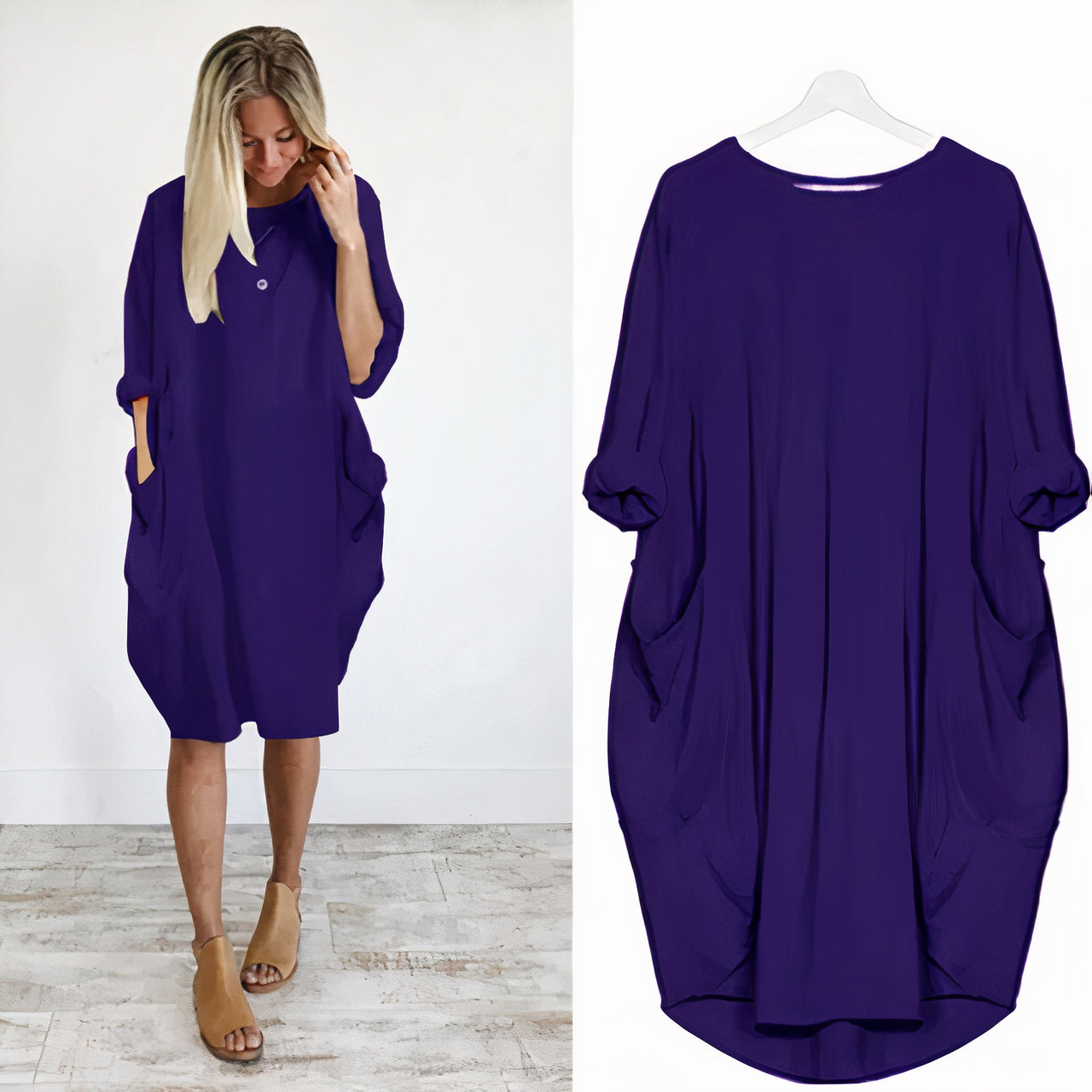 Dresses | Women’s Oversized Casual T-Shirt Dress with Pockets