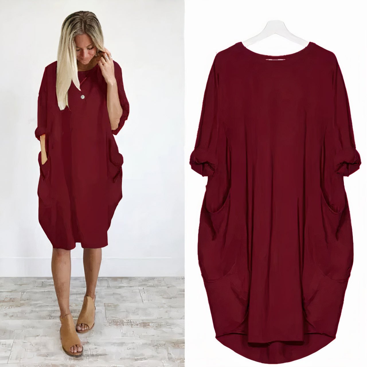 Dresses | Women’s Oversized Casual T-Shirt Dress with Pockets