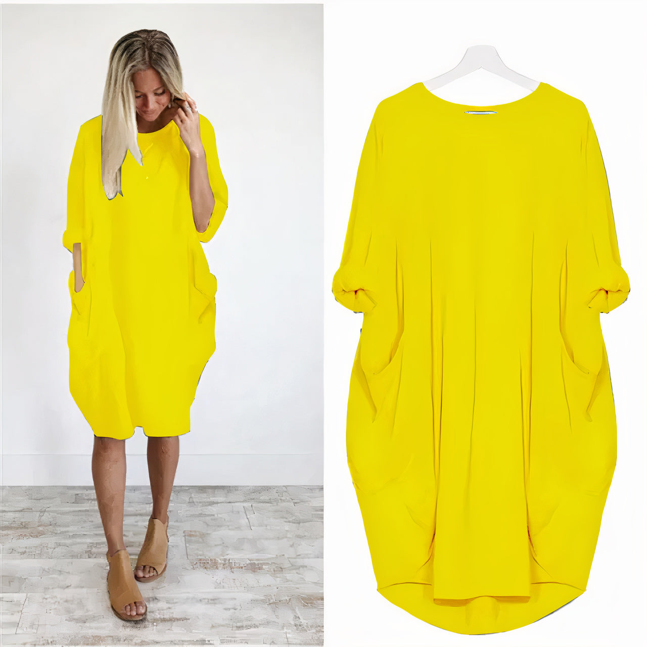 Dresses | Women’s Oversized Casual T-Shirt Dress with Pockets