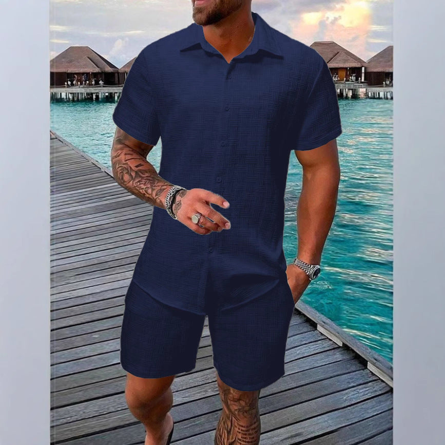 Sets | Men’s Lightweight Cotton Blend Two-Piece Set