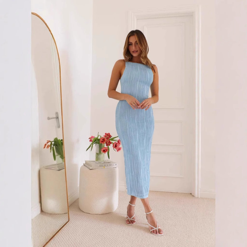 Dresses | Women’s Sleeveless Slim Fit Backless Midi Dress