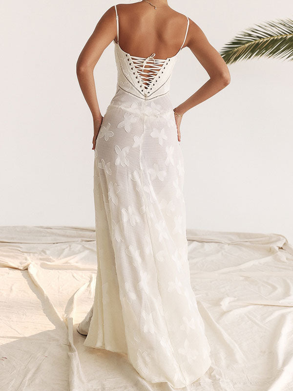 Dresses | Women’s Strapless Floral Jacquard Satin Gown