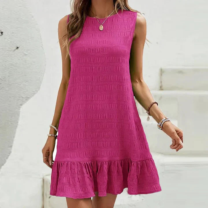 Dresses | Women’s Sleeveless Ruffle Hem Casual Mini Dress