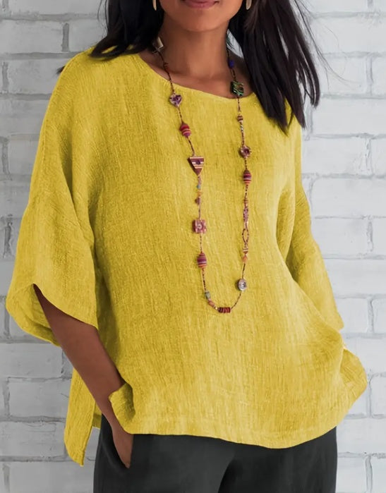 Tops | Women’s Loose Fit Textured Tunic Top