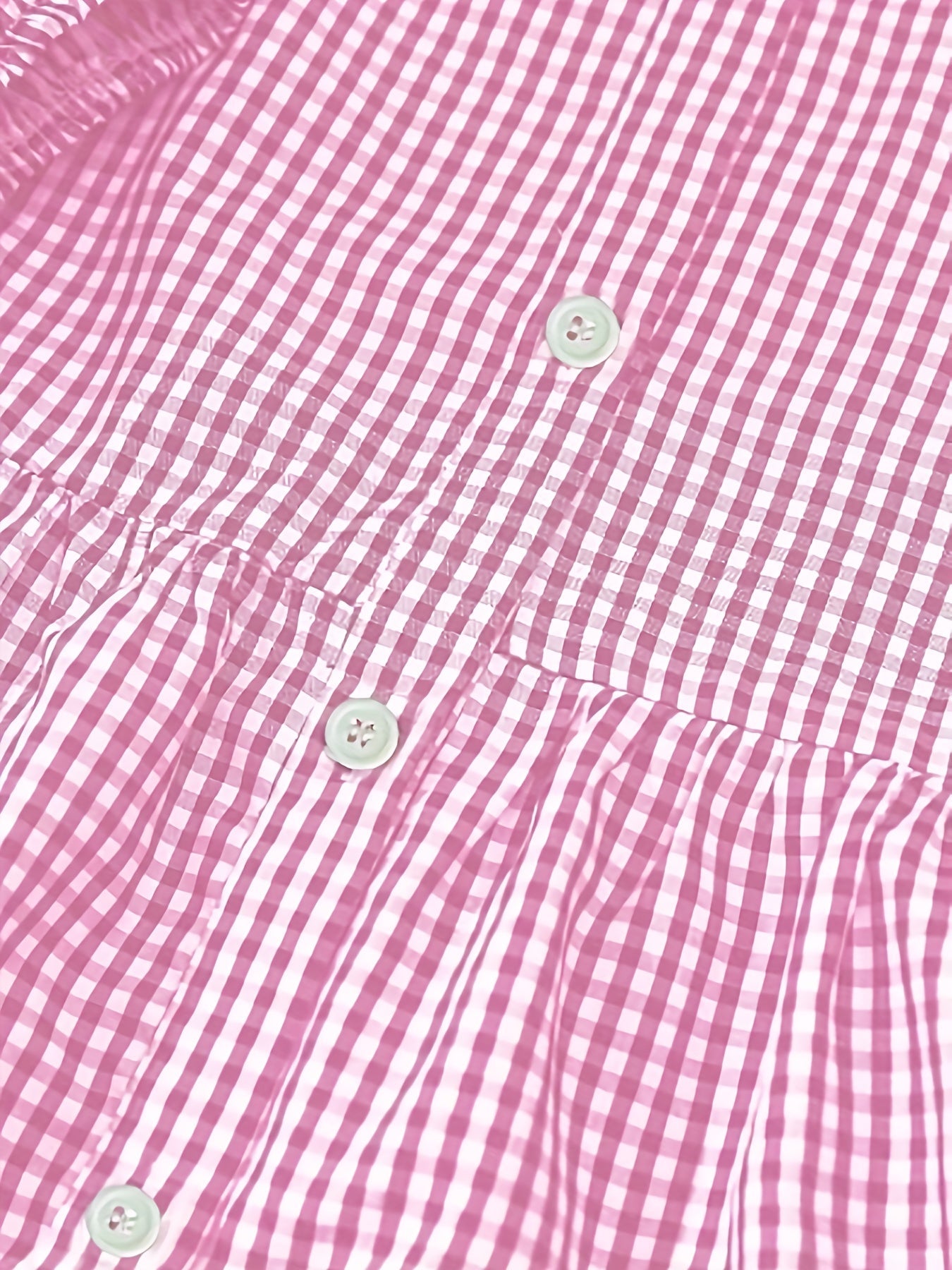 Dresses | Women’s Gingham Checkered Button-Down Mini Dress