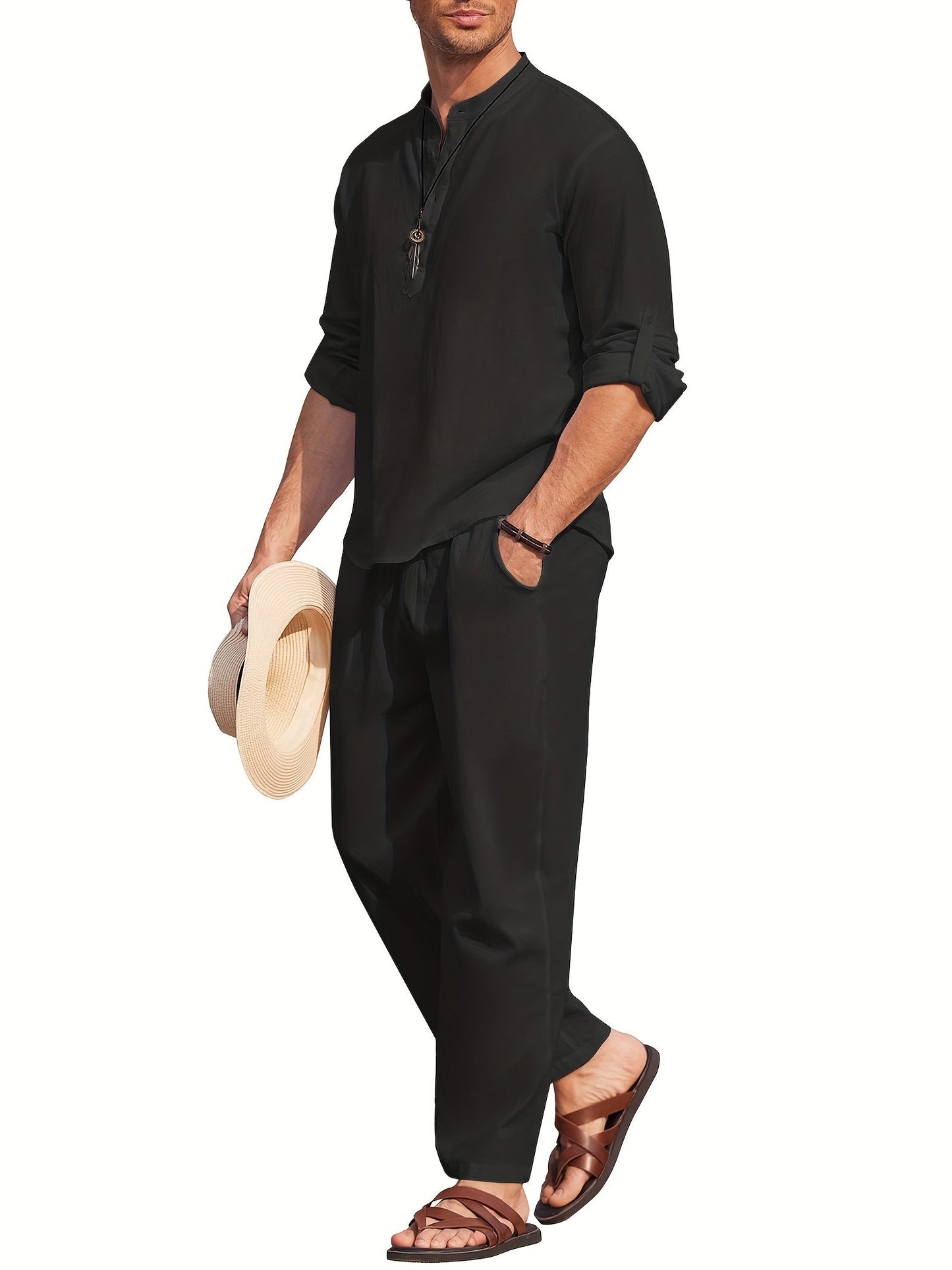 Sets | Men’s Casual Summer Two-Piece Shirt and Pants Set