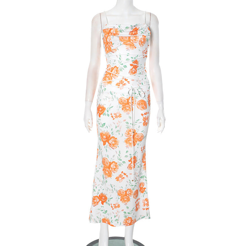 Dresses | Women’s Floral Print Bodycon Cutout Midi Dress