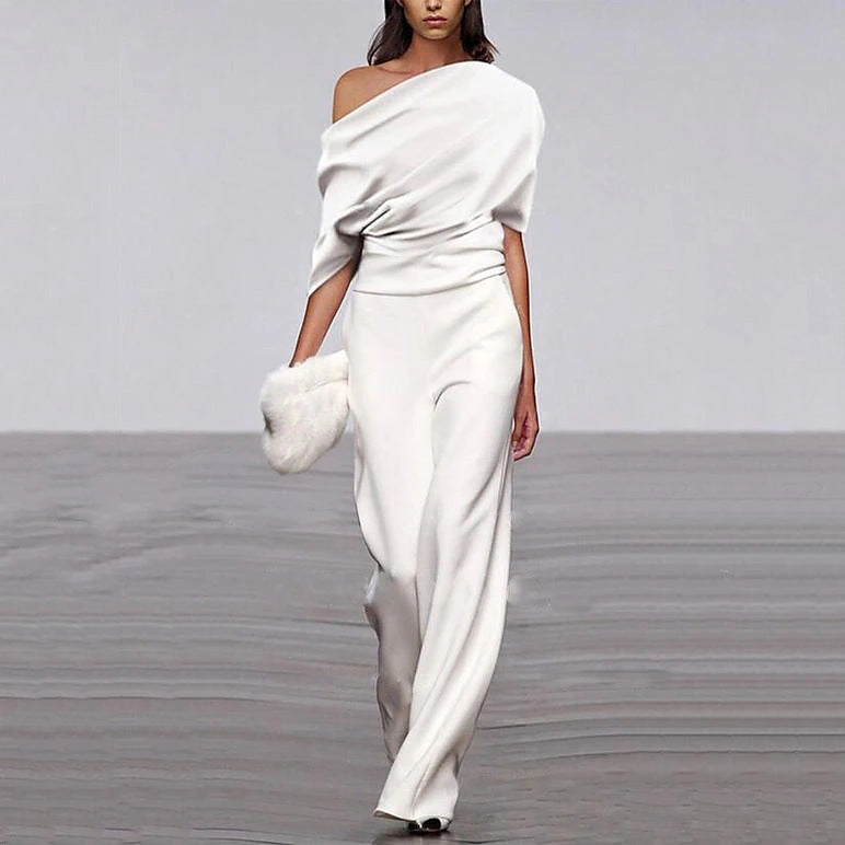 Jumpsuit | Casual Off-Shoulder Relaxed Fit
