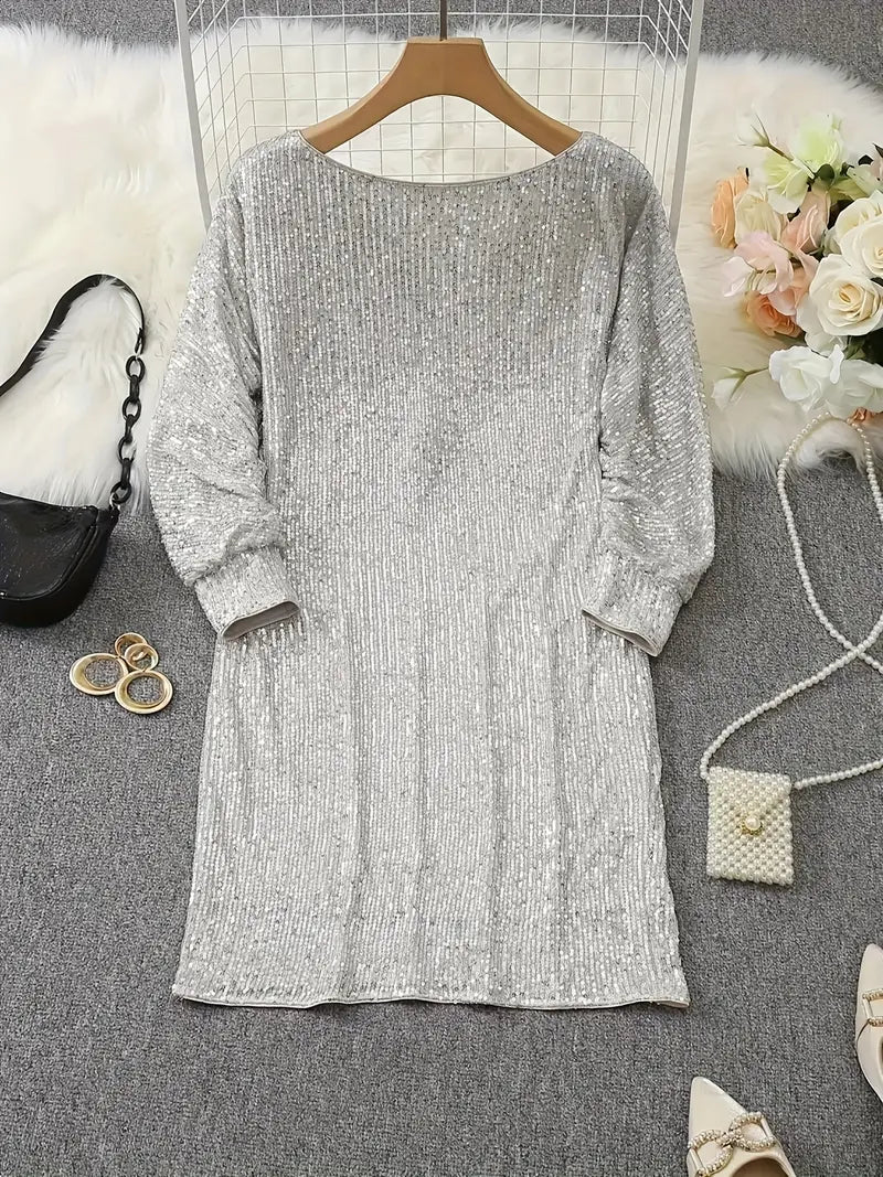 Dress | Sequin Off-Shoulder Bodycon Mini Dress