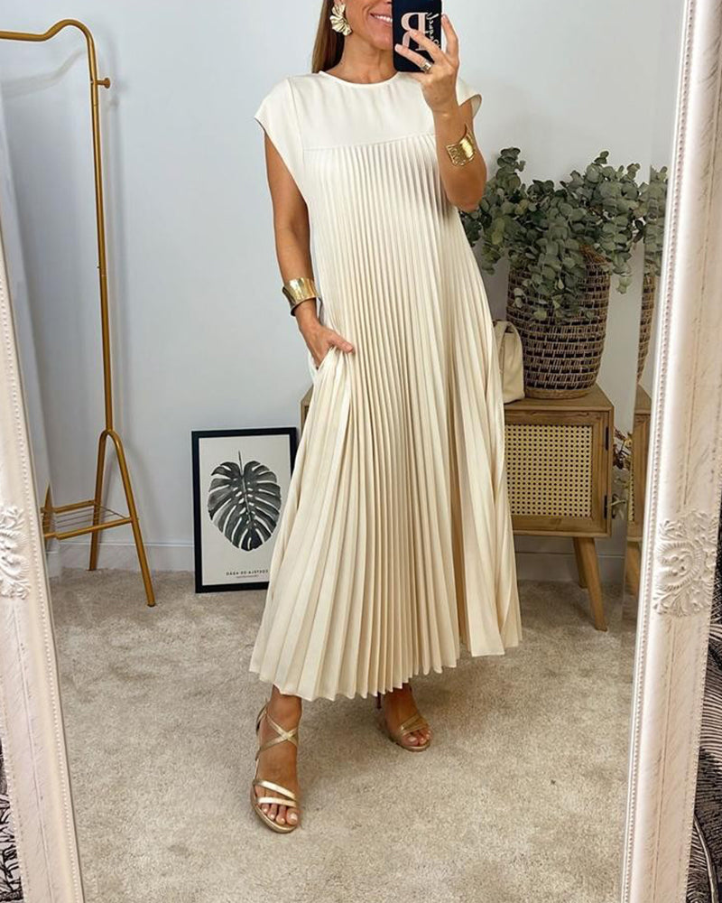Dresses | Women’s Sleeveless Pleated Maxi Dress