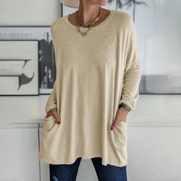 Tunic | Oversized Long Sleeve with Side Pockets