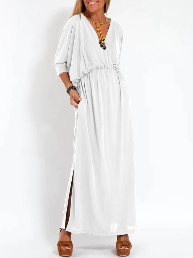 Dresses | Women’s Relaxed V-Neck Maxi Dress with Cinched Waist