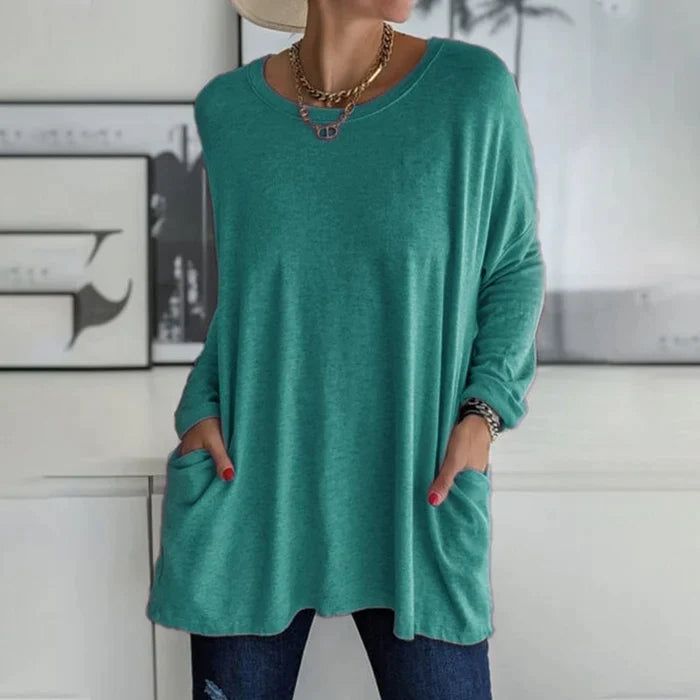 Tunic | Oversized Long Sleeve with Side Pockets