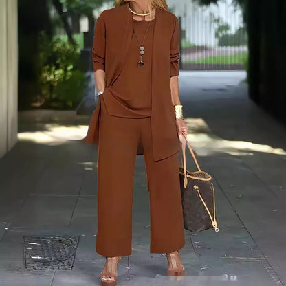 Sets | Women’s Two-Piece Casual Tunic and Wide-Leg Pants Set