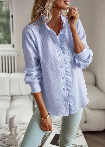 Shirt | Elegant Chiffon Button-Up Shirt for Women