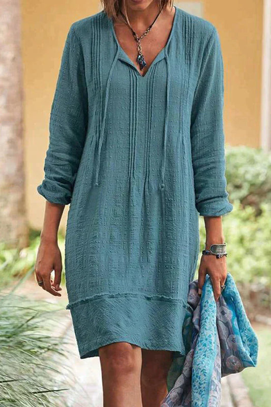 Dresses | Women’s Casual Loose Fit V-Neck Tunic Dress