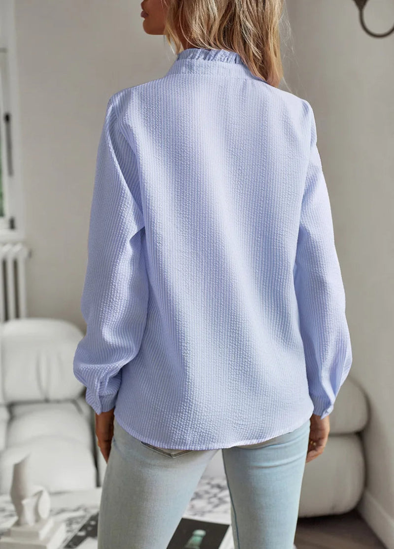 Shirt | Elegant Chiffon Button-Up Shirt for Women