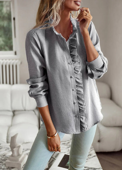 Shirt | Elegant Chiffon Button-Up Shirt for Women