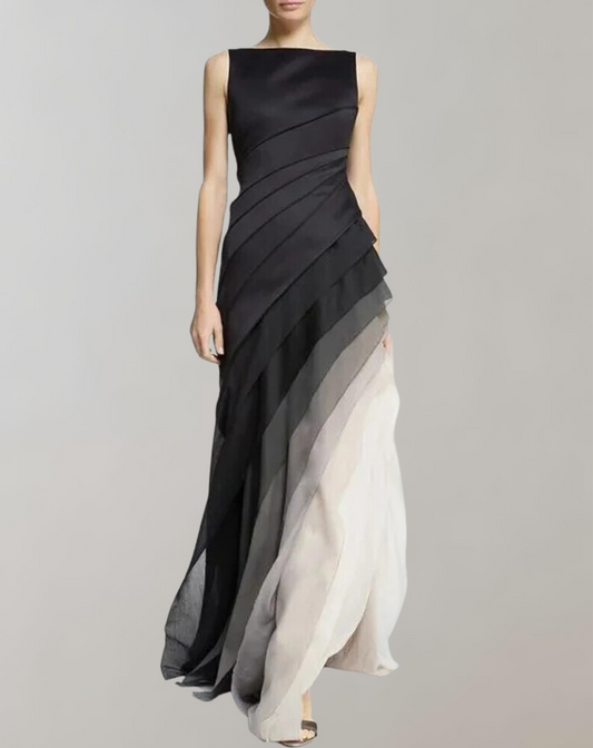 Dresses | Women’s Ombre Layered Sleeveless Evening Gown