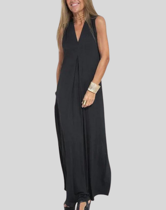 Dresses | Women’s Sleeveless Loose Maxi Dress with V-Neck
